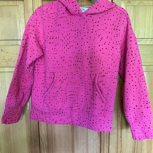 Athleta Pink Polka Dot Kids Hoodie